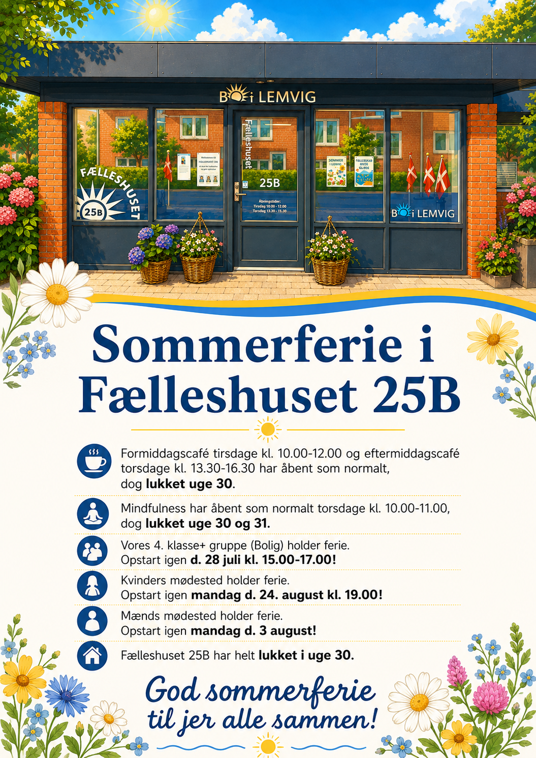 sommerferie fælleshuset 25b